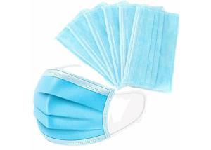 Quality Anti Bacteria Blue Half EN149 2001 Earloop Face Masks wholesale