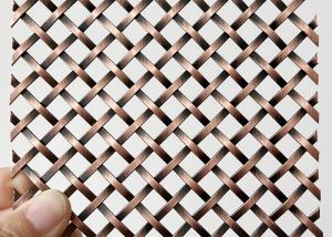 Quality Red Color Antique Copper Stainless Steel Lock Crimp Woven Wire For Home Docoration wholesale