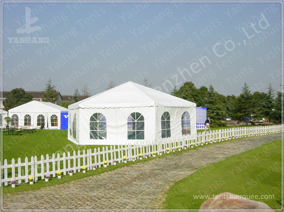 Waterproof Metal Frame 4X4 Gazebo Canopy Tents Watch House Double Wing Glass Door