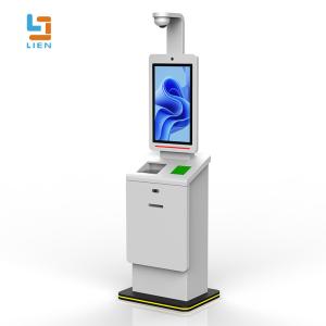 Quality Hotel Self Service Kiosk With CCTV Camera Room Card Recycler ADA Passport Scanner wholesale