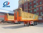 60 Ton 45cbm U Shape Square Shape Hydraulic Rear Dump Tipper Truck Semi Trailer