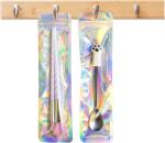 Gift Cosmetic Packaging Bag Smell Proof Holographic Clear Cosmetic Brush Pen