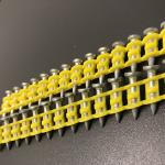 3.0x22mm Plastic Strip Collated Concrete Nails Mechanical Galvanised For C5 Gas