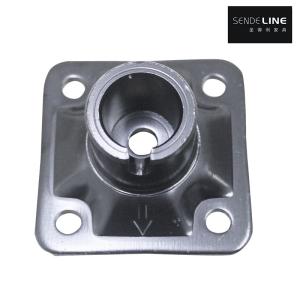 Quality Black Cast Iron Barber Chair Oil Pump Bracket With 5mm Wall Mounting Hole Spacing 55X55mm wholesale