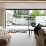 Two Track Aluminium Sliding Doors , Modern Thermal Break Sliding Window