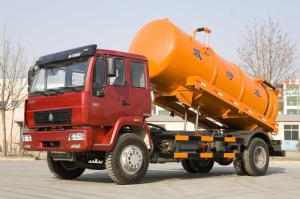 Quality Sinotruk 4x2 160 Hp Vacuum Sewage Suction Truck 10 Cbm One Bed For Cleaning wholesale