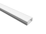 PCB Width 12mm LED Strip Aluminium Profile 6000 Series For Interiors