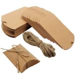 Folding Gift Box with Rope Spice Handicraft Kraft Paper