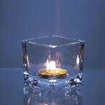 Hot sales customized clear crystal glass Candle Holder