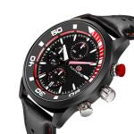 Teens Case Diameter 43mm Leather Chronograph Watches