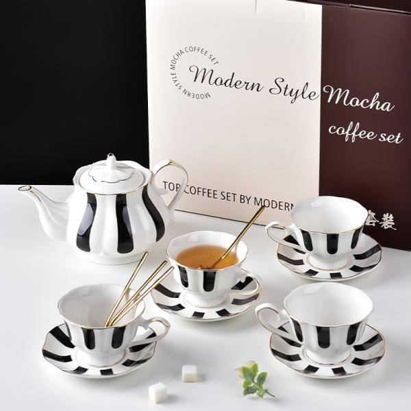 Ceramic Tea Set In European Style Porcelain Teapot Cups And Saucers For