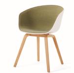 upholstered dining room arm chair furniture with wooden leg
