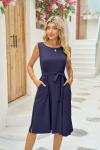 Summer Sleeveless Floral Casual Dress United States MID Long Sundress