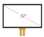 32 Inch Projected Capacitive Touch Panel