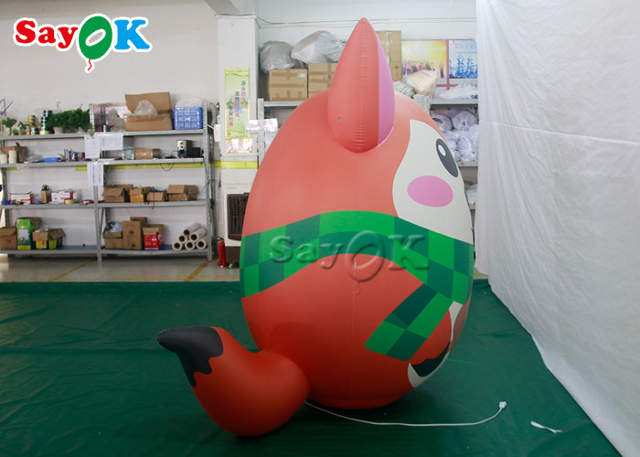 7ft Air Tight Inflatable Holiday Decorations Standing Animal Fox Model