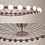 Duplex Building Ferris Wheel Large Chandelier Creative Industrial Ring Pendant