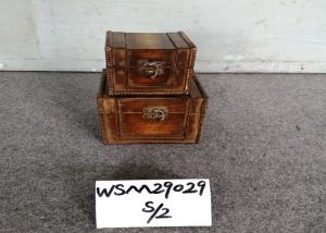 Quality 15x15x13 Secret Compartment OBM Wooden Storage Trunks wholesale