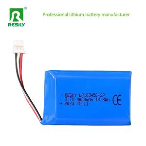 Quality Rechargeable Lithium Polymer Battery Pack 103450 2p 4000mAh 3.7V For PDA wholesale