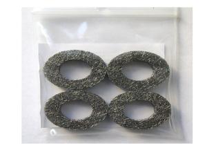 China High Precision Knitted Wire Mesh Tape 25mm Stainless Steel Round Hole on sale