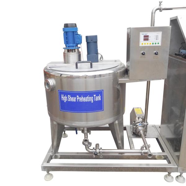 1000L Capacity Stainless Steel Steam Electrical Heating Jacket High Shear Mixing