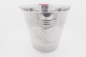 Quality 14L Wholesale home durable metal water bucket with handle champagne wine beer stainless steel ice bucket wholesale