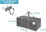 VENO 4 Pack Moving Bags Plastic Storage Totes Clothes Organization Large W Lid