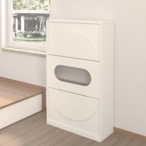 Quality White Full Length Mirrored Shoe Cabinet wholesale
