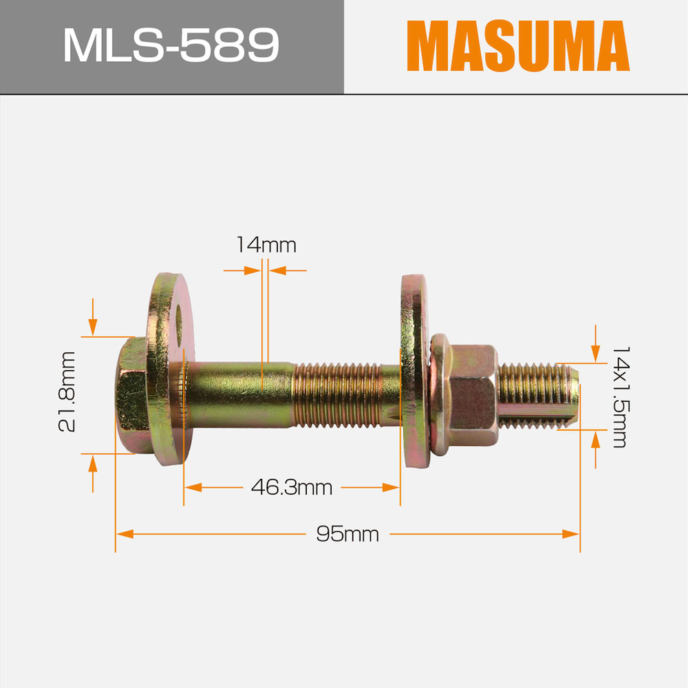 MASUMA NO. MLS-589 Bolt 90179-14069 48190-30040 48198-30060 for LEXUS GS300 JZS160L