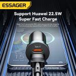 ESSAGER ES-CC12 Series 30W Type C USB A Car Charger Port