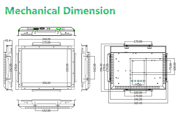 15 inch anti-glare SAW openframe touch screen monitor,15 inch Full HD Touch Screen Monitor