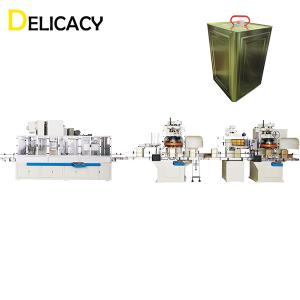 20CPM Automatic Tin Can Production Line , Big Square Tin Making Machine CE Certified