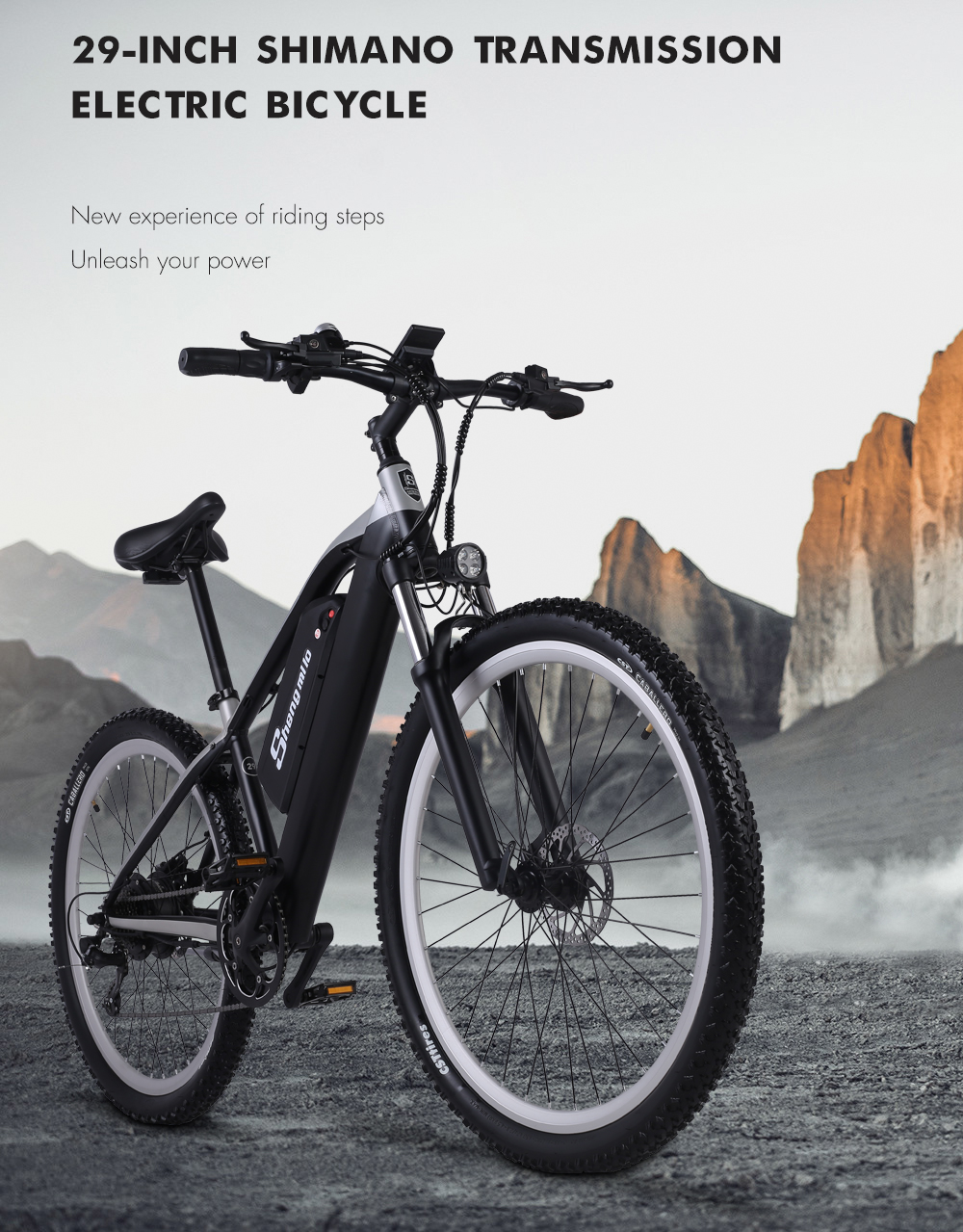 Aluminum Alloy Commuting Electric Bike 7 Speed 48V 17Ah 500W Electric City Bicycle