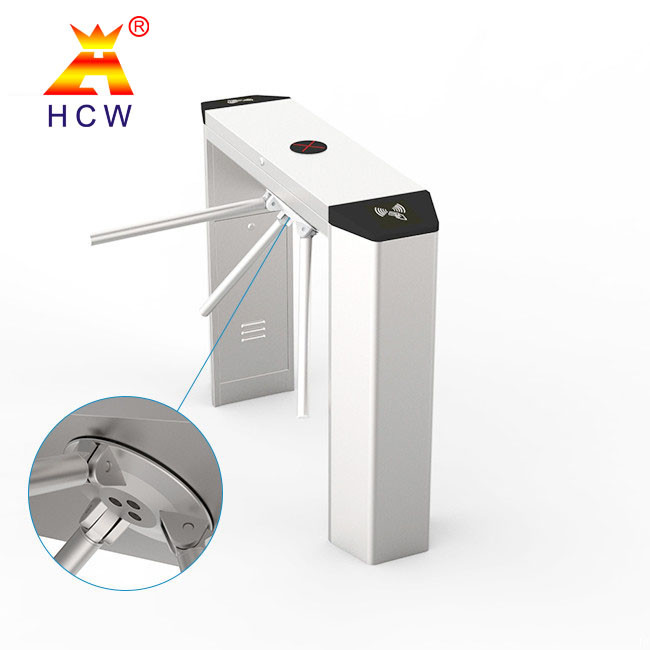 300-800mm Gate Length RFID Turnstile Gate Semi Automatic Pedestrian Security Gate