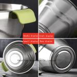 623g Portable custom water pail bar cooler with stand and lid stainless steel