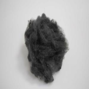 Quality Environment-Friendly Nontoxic Staple Polyester Fibre 65mm Gray Black PSF wholesale