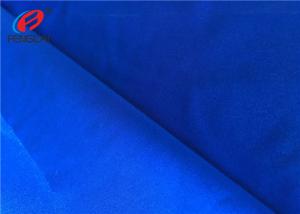 Plain Dyed Knitted Polyester Spandex Fabric , Stretch Dress Material For Bikini