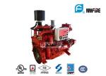 Red Professional Fire Pump Diesel Engine 144KW With Water Cold Cooling