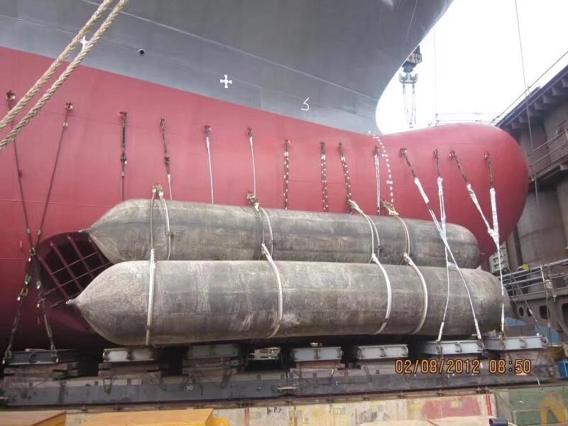 16m High Pressure Marine Rubber Airbag Launching Lifting Salvage Black Color
