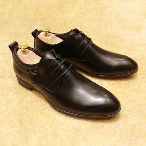 Quality Italian Genuine Leather Mens Shoes For Wedding , Black Formal Shoes With Laces wholesale