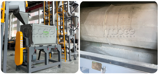 PP PE Plastic Bottles Cleaning Washing Waste Shredder Crusher Recycling Line