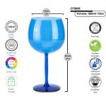 Clear Reusable Plastic Wine Glasses Cocktail Plastic Gin Balloon Home Picnics