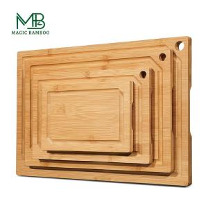 Quality Commercial Buyer's Perfect Choice Sustainable Bamboo Cutting Board with Juice Groove wholesale