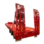 28 Tire Heavy Duty Van-type Lowbed/ Lowboy Truck Semi Trailer for Excavator