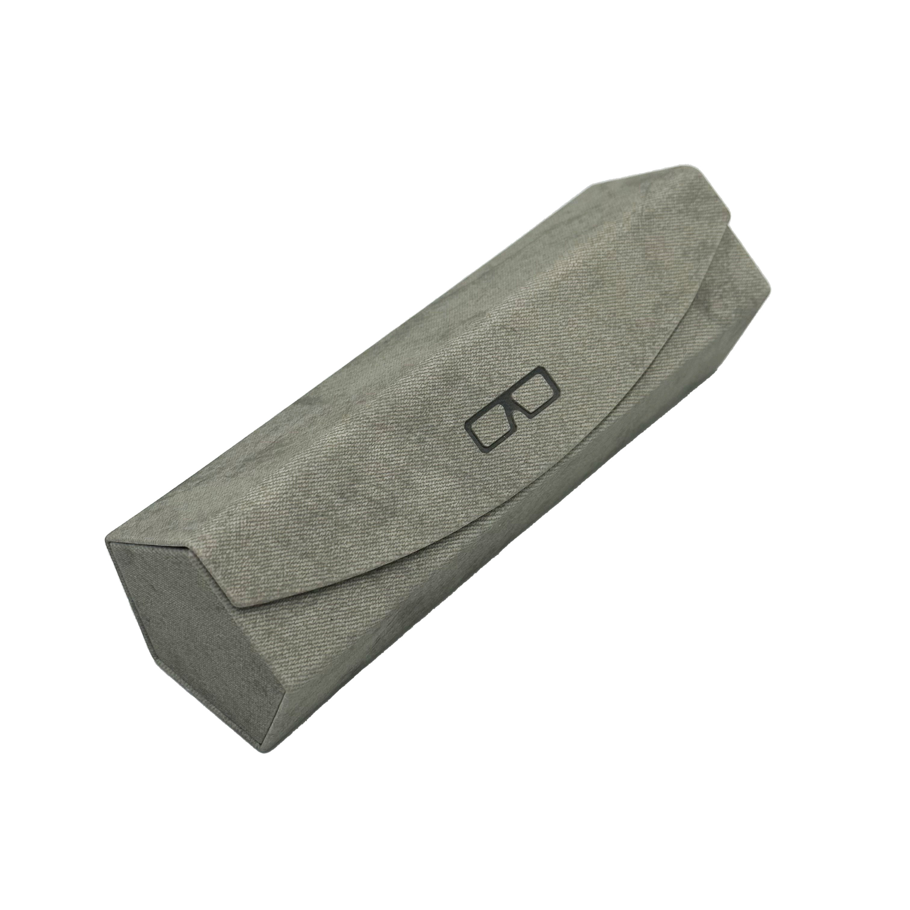 Dustproof Pentagon Optical Glasses Case Blue Fabric Luxury Type