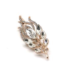 Quality Rose Gold Fashion Brooch Pin Rose Shape For Clothes 6cm Size Copper Material wholesale