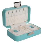 Removable Dividers Small Portable Jewelry Box , Logo Free Personalized Travel
