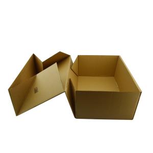 Quality Nature Brown Custom Logo E flute Foldable Carton Box For Packing wholesale