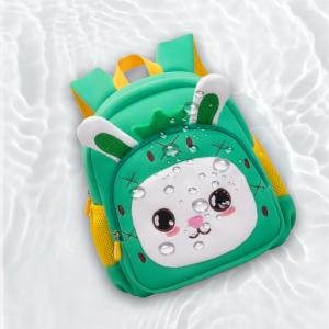 Quality Neoprene Cute Cartoon Kindergarten Preschool Dinosaur Backpack for Kids Children wholesale