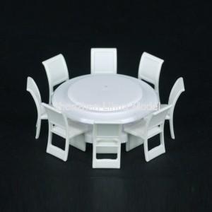 Quality scale eight seat table and chairs,model furniture,model stuffs,HO model chairs,model accessories wholesale