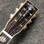 Custom OM Body Solid Europe Spruce Top Ebony Fingerboard Rosewood Back Side